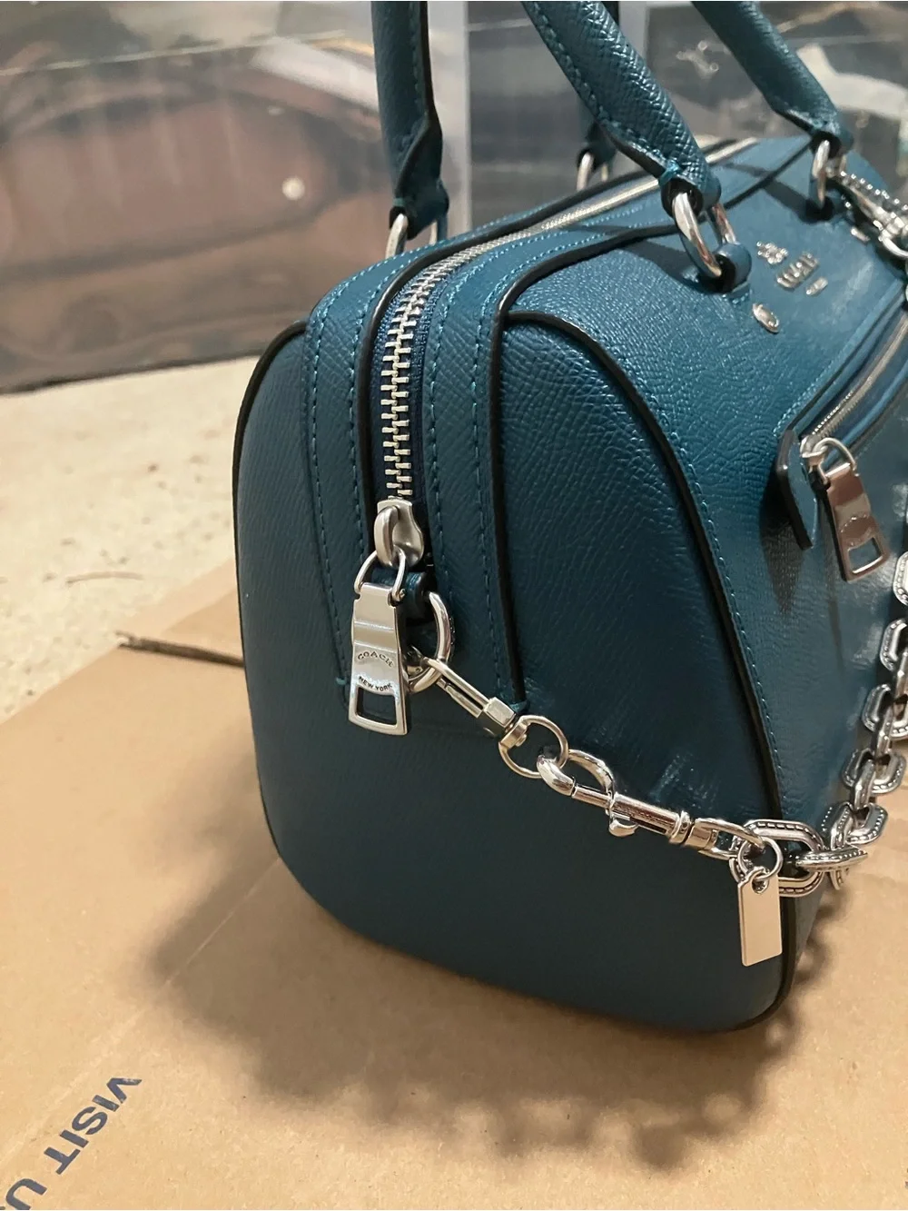Coach pebble leather
